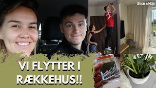 FLYTTEVLOG Vi flytter i rækkehus pt 1  Gardiner fra IKEA indretning og vores udfordringer [upl. by Auka118]