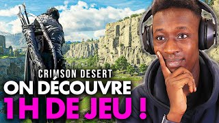 CRIMSON DESERT  Voici la PREMIERE HEURE de JEU  💥 Monde Ouvert Combats Histoire On regarde ça [upl. by Yboc310]