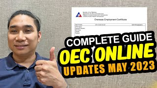 UPDATES PAANO KUMUHA NG OEC MAY 2023  OEC EXEMPTION ONLINE [upl. by Lachance]