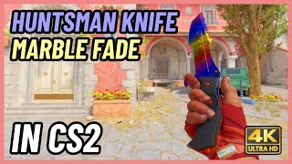 ★ CS2 Huntsman Knife Marble Fade  CS2 Knife InGame Showcase 4K [upl. by Nonregla]