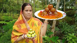 Amlokir morobba bangla  How to make amla murabba  আমলকির রসালো মোরব্বা রেসিপি  Crazy villfood 🔥🔥🔥 [upl. by Ralat]