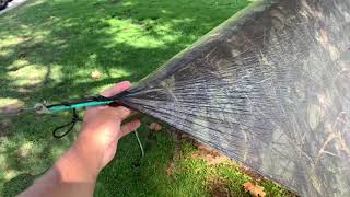 Ultralight Single Suspension Hammock  Tarp Setup [upl. by Lydell]