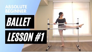 Absolute Beginner Ballet Class 1  Online Ballet Lesson [upl. by Gosser]