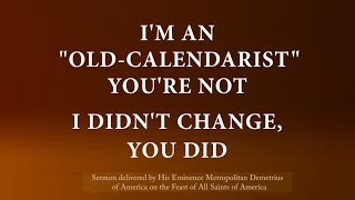 Im an “OldCalendarist” Youre Not I Didnt Change You Did [upl. by Nagem]