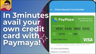 Avail a Paymaya Virtual Credit Card and use to shop online Easy Guide [upl. by Tillio]