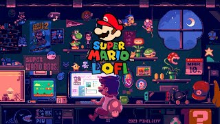 Super Mario 🍄 Lofi HipHop best calm and relaxing Mix  Super Mario Bros  Art pixeljeffdesign [upl. by Abdu]