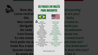 20 FRASES EM INGLÊS PARA INICIANTES [upl. by Tacy252]