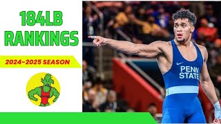 184lb Preseason RANKINGS  20242025 NCAA Wrestling Season [upl. by Accemahs887]