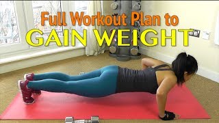 Workout Plan to GAIN WEIGHT for Women [upl. by Coffeng]