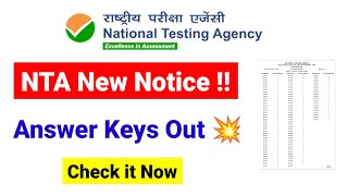 💥New Notice from NTA  Answer Keys Update  UGC NET MENTOR [upl. by Ikram]