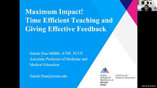 Maximum Impact Time Efficient Teaching and Giving Effective Feedback [upl. by Aya]