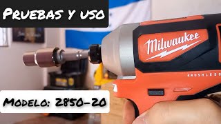 ATORNILLADOR MILWAUKEE  PRUEBAS Y USO [upl. by Samoht180]