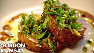 Fillet Steak with Gremolata  Gordon Ramsay [upl. by Drannek]