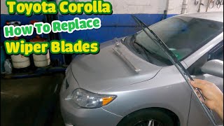 How to replace wiper blades on Toyota Camry Corolla Sienna 4Runner Highlander RAV4 Tacoma [upl. by Valerio]