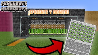 Como HACER una GRANJA de CAÑA de AZÚCAR AUTOMÁTICA en MINECRAFT 118 JAVA amp BEDROCK [upl. by Johan386]