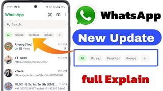 whatsapp favourite chat iphone  whatsapp new update 2024  how to add favourite chat inwhatsapp [upl. by Ttemme]