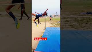 Girls power🔥 shorts viralvideo trackandfield physical girl highjump viralreels [upl. by Daffodil154]