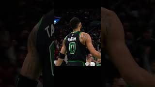 TATUM DROPPED GEORGES NIANG AND HIT THE 3Q BUZZER nba trending reels [upl. by Yenittirb99]