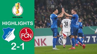 Hoffenheim vs 1 FC Nürnberg 21  Highlights  DFB Pokal 202425 [upl. by Etta]