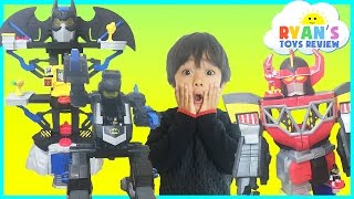 Batman and Superman vs Power Rangers SuperHeroes Imaginext Toys [upl. by Cattier]