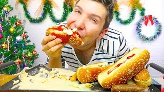 6 CHEESY HOT DOGS • Mukbang amp Recipe [upl. by Chev]