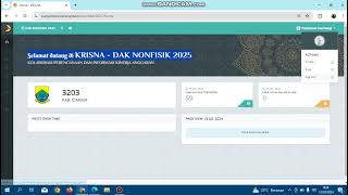 Apabila Susah Login dari Menu DAK Fisik ke DAK Non Fisik pada Aplikasi Khrisna 2025 [upl. by Enelia]