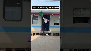 Train Manager Work at Flag Exchange 🙋‍♂️🏁😍 shortvideo shots trainmanager [upl. by Norrahc]