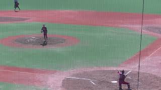 【野球選手フォーム集】桜美林大 根岸大和（①藤嶺学園藤沢） の投球フォーム（2024年10月12日 首都大学野球リーグ 城西 対 桜美林） [upl. by Dnumde]