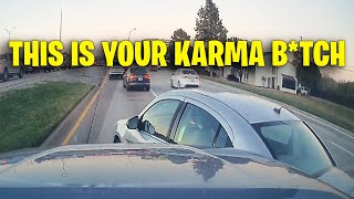 THIS IS YOUR KARMA BTCH  Road Rage Brake Check Driving fails Compilation USA amp Canada 2024 [upl. by Nannek]