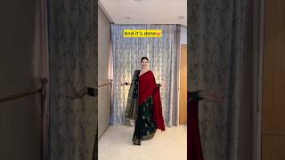 How to style shawl for winter winter hack bollywood actress saree shortvideo please  viral [upl. by Newfeld]