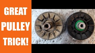 Clever Lawn Tractor Pulley Trick To Save You Time amp Money [upl. by Esenej478]