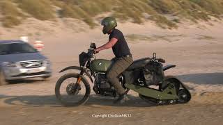 BMW Kettenmotorrad Custom Tracked Motorbike Kettenkrad Halbkette mal anders [upl. by Ynnol]