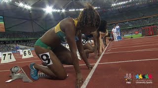 26th SU Shenzhen CHN  100 m Women  SemiFinal [upl. by Hagep]