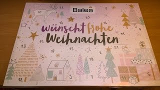 2016 DM Balea  kosmetický kalendář  beauty advent calendar  Adventskalender [upl. by Ayala]