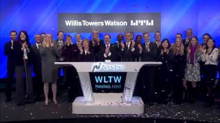 Willis Towers Watson NasdaqWLTW  Rings the Nasdaq Opening Bell [upl. by Llewej]