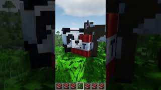 Panda and Cow vs TNT minecraft [upl. by Nrobyalc150]