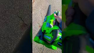 Greenworks Leaf Blower 40V Review in 30s 110 MPH  390 CFMgreenworks tools review shorts [upl. by Rhoades108]