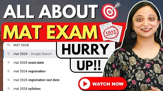 ➡️MBA MAT 2024 February Registrations Started Syllabus Top Colleges mba matexam mbaadmissions [upl. by Shult57]