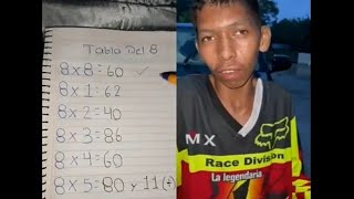 Cuando le pregunto las TABLAS del 8 a mi compa😂 Si dices correcto Pierdes😂rucurru [upl. by Samuella]