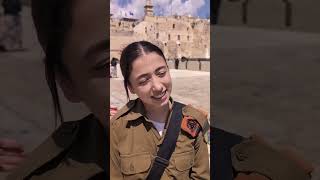 I asked an Israeli soldier What are you praying for at the Western Wall [upl. by Enitsirhk]