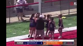 Jadyn Macher calls game in the WVSLA Div II Girls Lacrosse Championship [upl. by Lohrman]