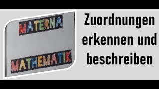 Zuordnungen erkennen und beschreiben [upl. by Derby]