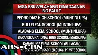 Tatlong paaralan sa Muntinlupa na nasa fault ininspeksyon [upl. by Aikcir]