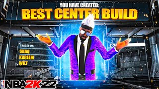 BEST CENTER BUILD in NBA 2K22 GAMEBREAKING DEMIGOD CENTER BUILD Best Build  Badges NBA2K22 [upl. by Ttelrahc]