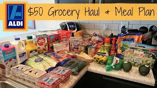 50 Aldi Grocery Haul  Weekly Meal Plan [upl. by Ahsoem]