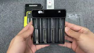 IMREN Rechargeable Battery USB Charger For 18650 26650 21700 18350 AA AAA 37V Lithium NiMH Battery [upl. by Aliuqehs]