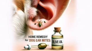 Dog Ear Mites Home Remedy Olive Oil Quick Relief with Simple Steps [upl. by Nazar532]