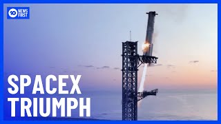 SpaceX Pulls Off Milestone Robotic Arm Manoeuvre  10 News First [upl. by Aurel24]