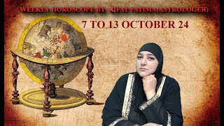 Rifat Fatima Live Stream 7 To 13 October weekly horoscope astrologer BIRTH STONEistikhraP1 [upl. by Eeliah]