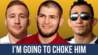 Khabib Nurmagomedov I will finish Tony Ferguson at UFC 223 Justin Gaethje wants a title shot amp more [upl. by Ynehpets]